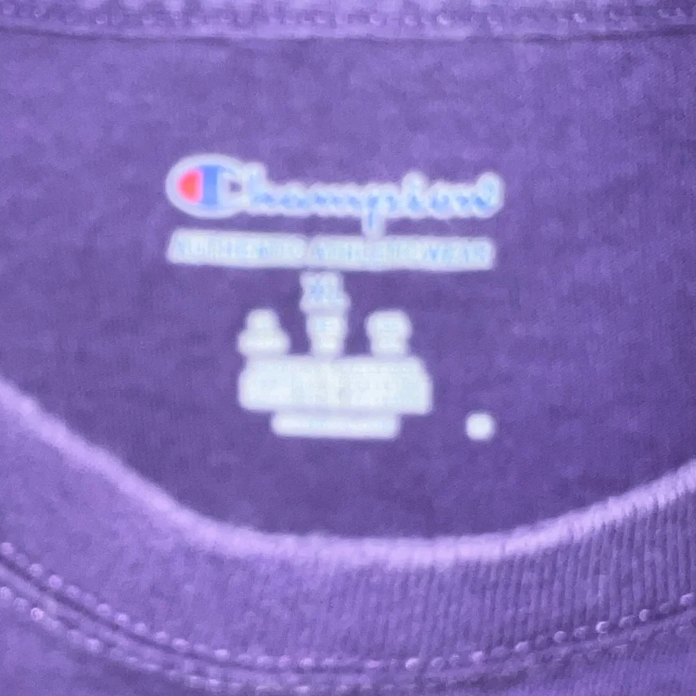 Champion Kansas State Wildcats Dad Men’s XL T-Shirt Purple‎ and White, GUC - Picture 2 of 4